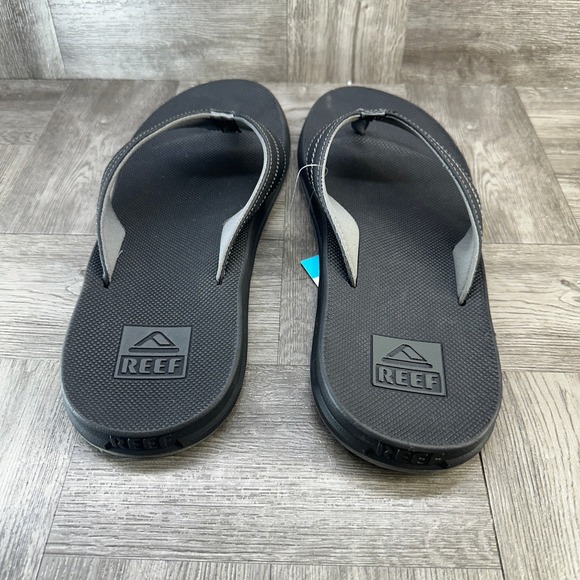 Reef Element TQT Mens Flip Flops Black Sandals Size 13 H-24 LTC